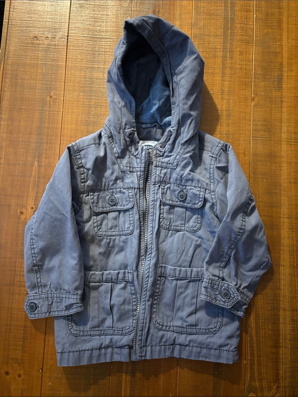 Old Navy Hooded Utility Jacket - Blue